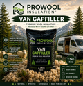 Prowool Insulation Van Gapfiller™ Loose Sheep's Wool Insulation 2.5KG with Application Tool